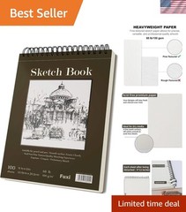 Fuxi 9 x 12 Inch Acid-Free Sketchbook – 100 Sheets for Artists & Beginners