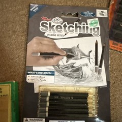 Vintage Mixed Charcoal Graphite Sticks Conte Speedball Nibs Lot