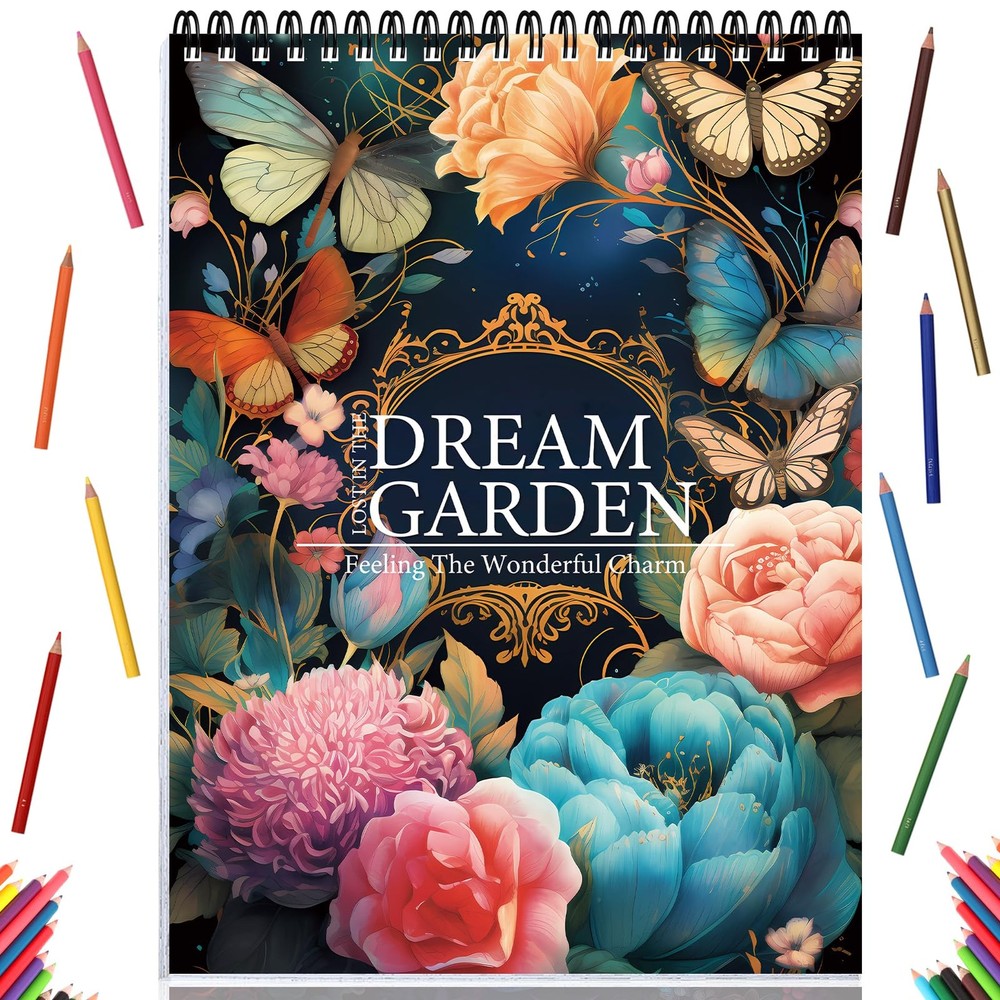 Adult Coloring Book for Women, Coloring Books for Adults Relaxation, Spiral B…