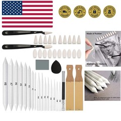 43 PCS Blending Stumps and Tortillions Paper Art Blenders Sketch Drawing Tool…