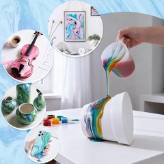 Large 17.6oz Silicone Split Cup With Handle 4Channel Reusable Resin Pour