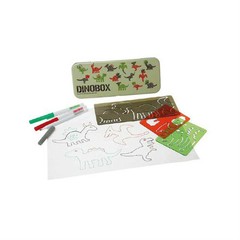 NPW DINOBOX DINO DINOSAUR CREATIVE STENCIL AND PEN SET stencil drawing kit W6377