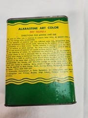 Vintage ALABASTINE Powder Tempera Paint No 12 Red Chicago Bronze Paint Can