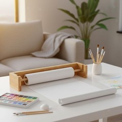 Wall Mount Kraft Paper Roll Holder Versatile Rack for Kitchens Kitchen Cafes