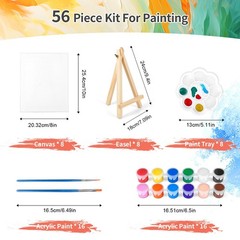 8 Pack 8 * 10In Canvas Boards for Painting, Art 8x10inches, wood, white