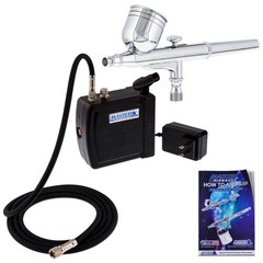 Multi-Purpose Air Brush Kit with Mini Air Compressor, Gravity Feed Airbrush &…