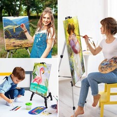 Portable Tabletop Easel Stand for Painters – 17-66″
