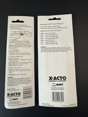 X-Acto Lot Heavy Duty Snap-Off Knife x2 Plus Extra Blades Utility NOS NEW