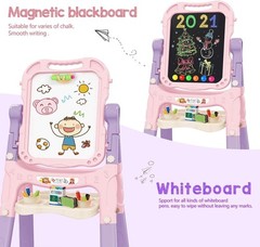 Educational Kids Easel with Accessories – Pink
