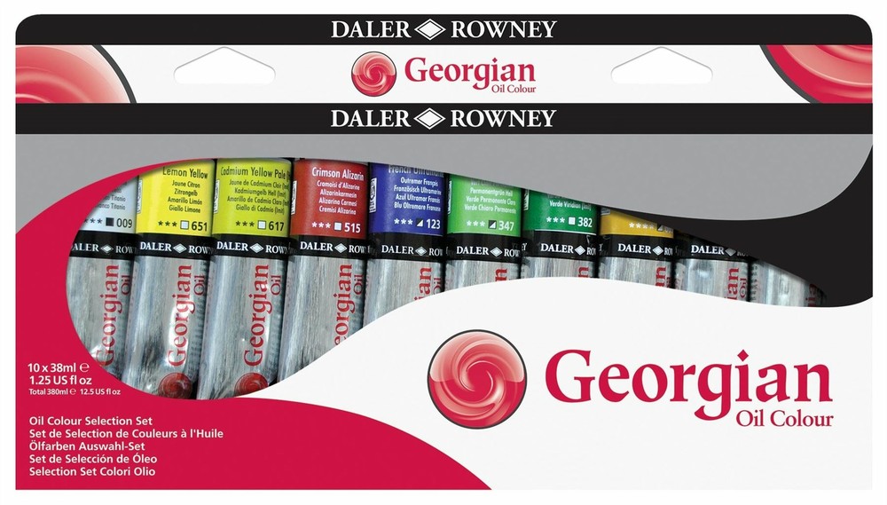Daler Rowney Georgian Oil Paint Selection Set 10 x 38ml