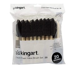 Foam Brush Value Pack 20 Pc 2 inch 242-20 for Oil Acrylic DIY Projects