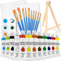 ESRICH 26PCS Acrylic Paint Set with 12Colors 1 count (pack of 1), 12