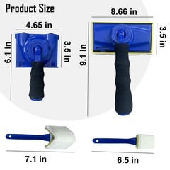 Paint Edger Tool Kit 14PCS, 9-Inch Paint Trim Edger with 360° Rotating Hand
