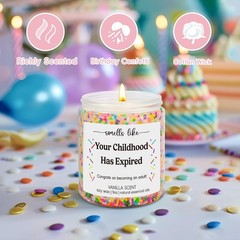 GSPY 18th Birthday Candles – Gifts for Girls, Boys – Multicolor