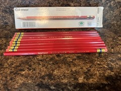 Col-erase Carmine Red 20005 1277 Erasable Color Pencils 9-ct Faber Castell