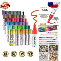 84 Pack Paint Markers – Oil Based, Medium Tip, Multi-Surface, Vibrant Colors