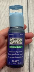 Vintage Vtg Plaid Gallery Glass Window Color, Sapphire, #16037, Sealed