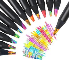 12 Colors Rainbow Pencils,Multi Colored Pencils for Adult Coloring, Multicolored