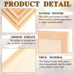 15 Pack Unfinished Wood Canvas Panels Kit 11.8×7.9 Inch Wooden Panel Boards W…