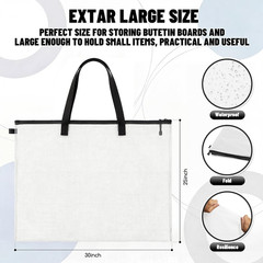 30 X 25 Inches Art Portfolio Case Posters Transparent Storage Bag