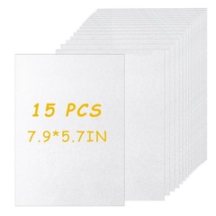MODASER 15 Pieces Shrink Plastic Sheets, Sanded Paper clear