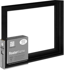 Floaterframe | 11″X14″ | 7/8″ Depth | Thin Style | Hardwood Floating Frame in Bl