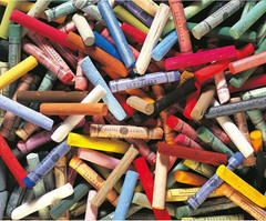 Extra-Soft French Pastel Full Stick for Professional Landscape Artists Wooden Bo