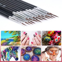 10/60 Pcs Very Small Paint Brushes Fine Tip for Nail Art Model Craft Painting