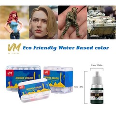 VM Miniature Paint Set WaterBased Pigment Light Resistant 5ml 24 PCS