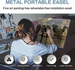Lightweight Aluminum Display Easel Stand – Adjustable 17-66″
