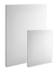 Economy Stretched Canvas Panels : 12X12 Bulk Discount 5/8″ Econo White