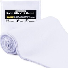 1×1 Solid Rib Knit Fabric Stretchy Knitted Ribbing for Cuffs Collars and Wais…