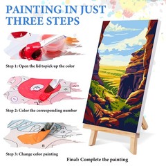 4 Pack National Park Paint Kit 4 Pack Scenic Wilderness Views Full Drill Art