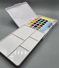Sakura Koi Watercolors Pocket Field Sketch Box 24 Colors w/ Brush New