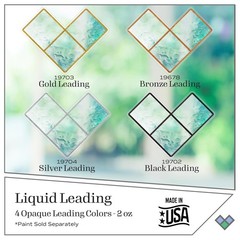 Gallery Glass Liquid Leading Kit DIY Stained Paint Set 4 PROMOGGLL24 Perfect