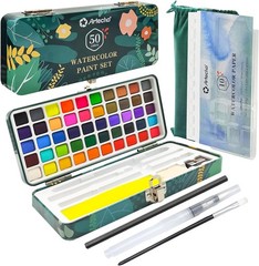Artecho Watercolor Paint Set 50 Colors, 14.67 Ounce (Pack of 1), 50 Colors