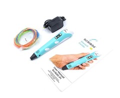 P1 3D Printing Pen with Display – Includes 3D Pen, 3 Starter Colors of PLA Filam