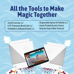– Shorely This is Love – Date Night Painting Kit for Couples – Canvases, Pain…