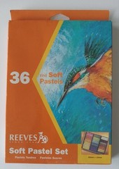 Reeves Fine Soft Pastel Set 36 Piece Art 65mm X 10mm Vibrant Strong Colors NEW