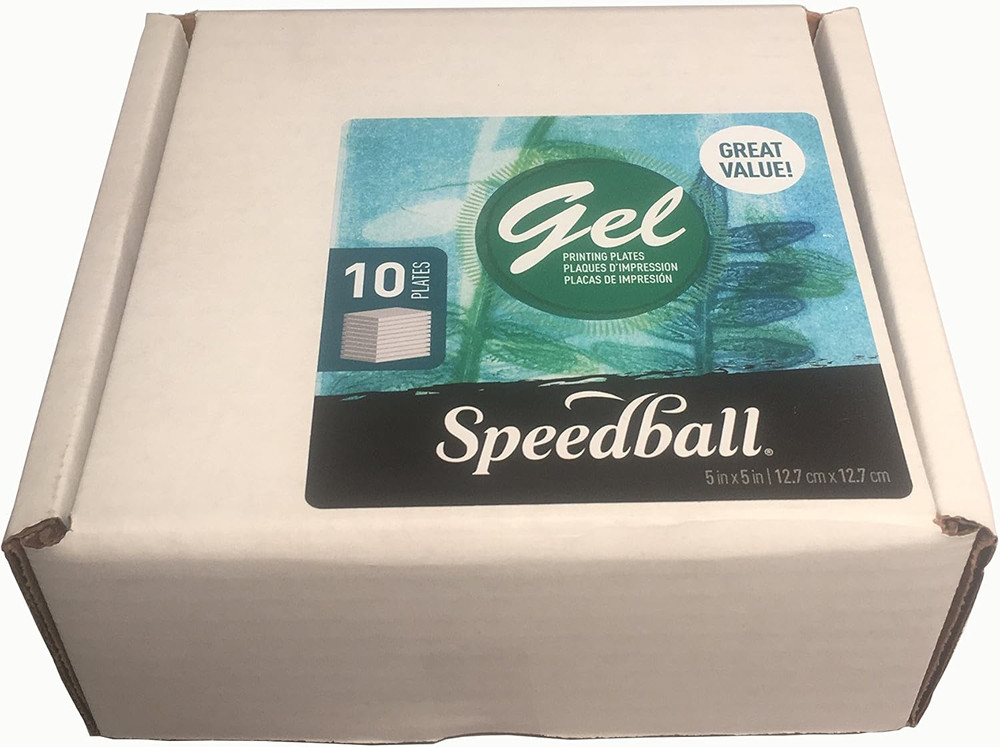10 Pack of 5″ x 5″ Gel Printing Plates for Creative Art Projects