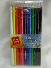 Play Day Color Pencils 12 Colors 12 Pencils, Pre-Sharpened, Ages 3+, ASTM D4236