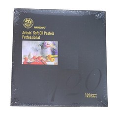 Mungyo Gallary Artists Soft Oil Pastels 120 Colors Round Type Renewed Paper Pack