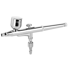 0.3mm Dual Action Airbrush Kit, 3 Cups, Portable Makeup & Craft Airbrush