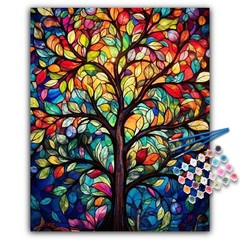 Paint by Numbers Kit for Adults- Tree of Life Adult Paint by Number Kits on Canv