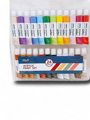 Professional Grade Acrylic Paint Set 24 Tubes Archival Quality Artist Studio Pro
