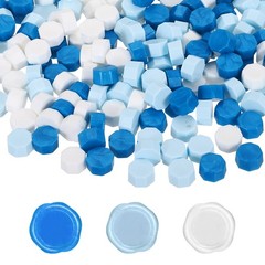 Wax Seal Beads, 300 Pcs Wax Sealing Beads, Blue/Ice Blue/White