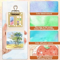 Mini Watercolor Paint Set, Portable Pocket Artist Water Color, Artist Palette