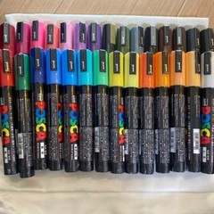 Uni POSCA PC-5M Paint Marker Pen POP Point Set of 29 Color medium round core