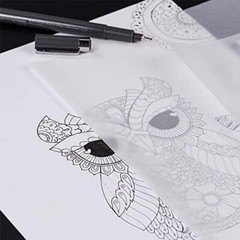 100 Pcs Tracing Paper Artists Translucent Sketching A4 Size Paper Lightweight