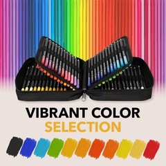 Set of 72 colored pencils with soft core for artists, professionals and adult…